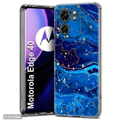 Memia Silicone Designer Printed Back Case Cover for Motorola Edge 40