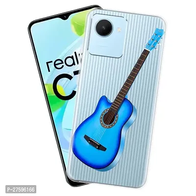 Memia Shock Proof Protective Soft Transparent Printed Back Case Cover for realme C30-thumb0