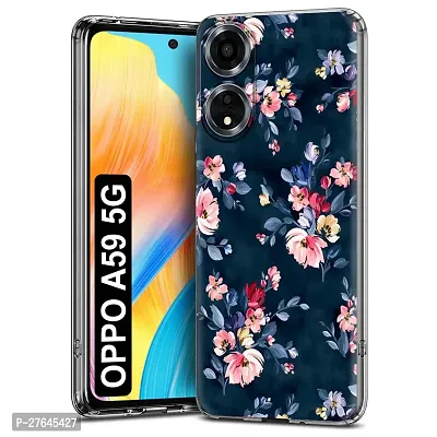 Memia Silicone Designer Printed Back Case Cover for Oppo A59 5G