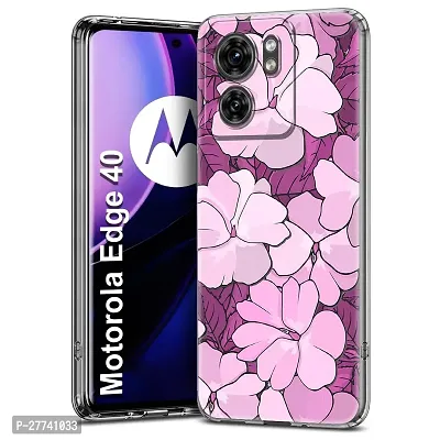 Memia Back Cover for Motorola Edge 40  Designer | Printed|Transparent |Flexible| Silicon Back Case for Motorola Edge 40