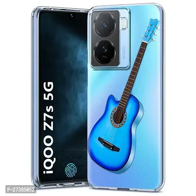 Memia Shock Proof Protective Soft Transparent Printed Back Case Cover for iQOO Z7S 5G-thumb0