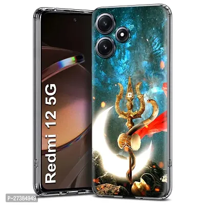 Memia Silicone Designer Printed Back Case Cover for Redmi 12 5G-thumb0
