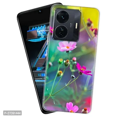 Memia Shock Proof Protective Soft Transparent Printed Back Case Cover for iQOO Z6 PRO-thumb0