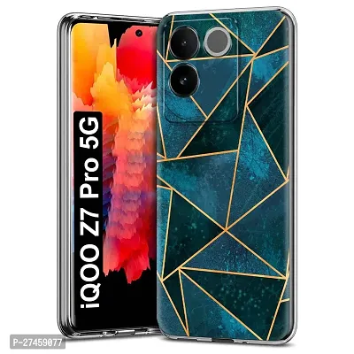 Memia Back Cover for iQOO Z7 Pro 5G Designer | Printed|Transparent |Flexible| Silicon-thumb0