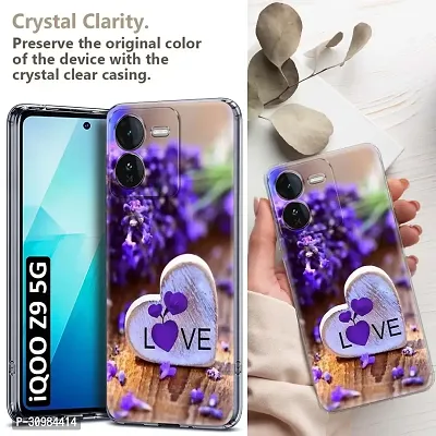 Memia Printed Soft Back Cover Case for iQOO Z9 5G /Designer Transparent Back Cover for iQOO Z9 5G-thumb2