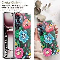 Memia Shockproof Printed Back Cover Case for OPPO Reno 12 Pro 5G (Transparent)-thumb1