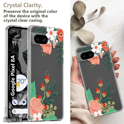 Memia Printed Soft Back Cover Case for Google Pixel 8a /Designer Transparent Back Cover for Google Pixel 8a-thumb2