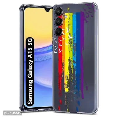 Memia Transparent Designer Printed Soft Back Cover for Samsung Galaxy A15 5G /Designer Back Cover for Samsung Galaxy A15 5G