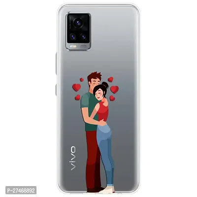 Memia Back Cover for Vivo V20 Designer | Printed|Transparent |Flexible| Silicon