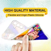 Memia Shock Proof Protective Soft Transparent Printed Back Case Cover for Samsung Galaxy M13 4G-thumb1