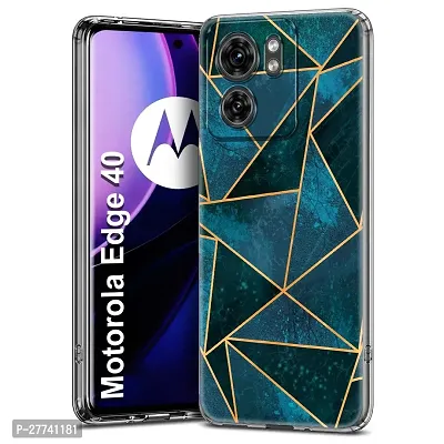 Memia Back Cover for Motorola Edge 40 Designer | Printed|Transparent |Flexible| Silicon