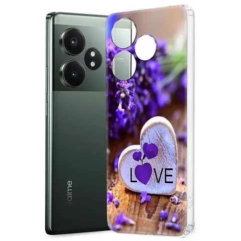 Memia Printed Soft Back Cover Case for Realme GT 6 /Designer Transparent Back Cover for Realme GT 6