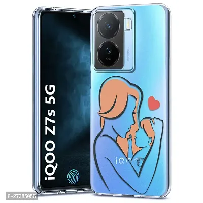 Memia Printed Soft Back Cover Case for iQOO Z7S 5G /Designer Transparent Back Cover for iQOO Z7S 5G