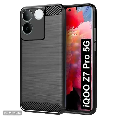 Memia Back Cover Case for iQOO Z7 Pro 5G | Rugged Armor Hybrid Protection Shockproof Bumper | Ultimate Rubber TPU Stylish Back Cover for iQOO Z7 Pro 5G  (Black)