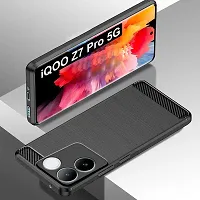 Memia Back Cover Case for iQOO Z7 Pro 5G | Rugged Armor Hybrid Protection Shockproof Bumper | Ultimate Rubber TPU Stylish Back Cover for iQOO Z7 Pro 5G  (Black)-thumb4