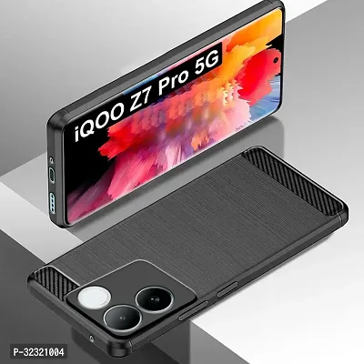 Memia Back Cover Case for iQOO Z7 Pro 5G | Rugged Armor Hybrid Protection Shockproof Bumper | Ultimate Rubber TPU Stylish Back Cover for iQOO Z7 Pro 5G  (Black)-thumb5