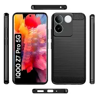 Memia Back Cover Case for iQOO Z7 Pro 5G | Rugged Armor Hybrid Protection Shockproof Bumper | Ultimate Rubber TPU Stylish Back Cover for iQOO Z7 Pro 5G  (Black)-thumb1