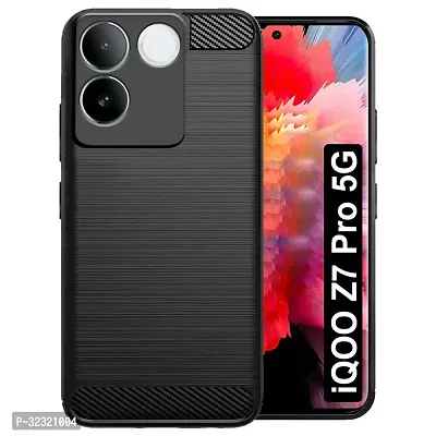 Memia Back Cover Case for iQOO Z7 Pro 5G | Rugged Armor Hybrid Protection Shockproof Bumper | Ultimate Rubber TPU Stylish Back Cover for iQOO Z7 Pro 5G  (Black)-thumb3