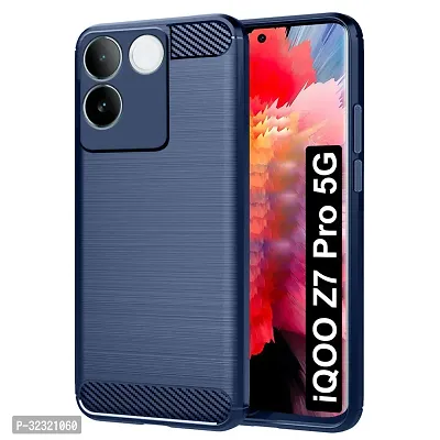 Memia Back Cover Case for iQOO Z7 Pro 5G  | Rugged Armor Hybrid Protection Shockproof Bumper | Ultimate Rubber TPU Stylish Back Cover for iQOO Z7 Pro 5G (Blue)