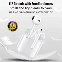 i12 Bluetooth Buds with Free Vi_vo Earphone-thumb1