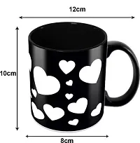 ull Black Be Mine Printed Tea and Coffee 350 Ml Ceramic for Couples Ceramic Coffee Mug  (350 ml)-thumb1