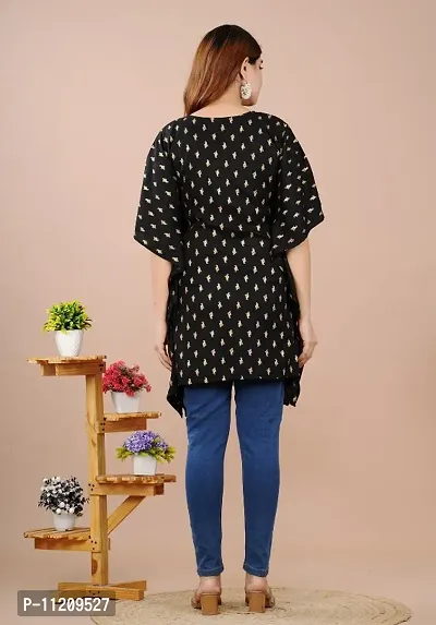 Classic Rayon Printed Short Kaftan Kurtis for Women-thumb2