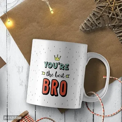 You are The Best Bro Coffee | Gift for Brother | Gift for Rakhi | Gifts Ceramic Coffee Mug  (350 ml)-thumb3