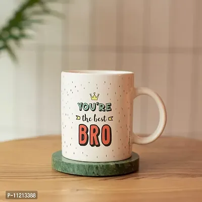 You are The Best Bro Coffee | Gift for Brother | Gift for Rakhi | Gifts Ceramic Coffee Mug  (350 ml)-thumb4