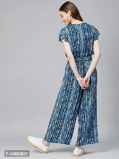 Women's Shirt Knee Length Dress Rayon Printed Jumpsuits Tie Dye-thumb3