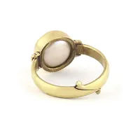 3.25 to 16.25  Ratti Natural Pearl Original Certified moti Adjustable panchhdhaatu/Ashtadhatu Gold Ring for Men and Women (Lab - Certified)-thumb1