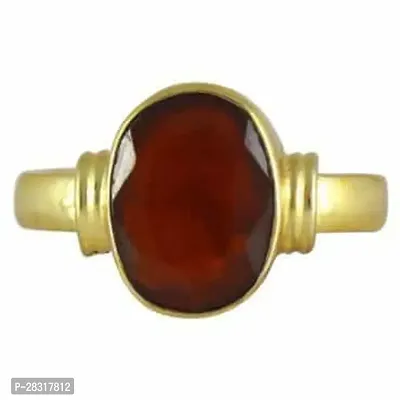 3.25 to 16.25 Carat Gomed Stone Astrological Gold Ring Adjustable Gomed Hessonite Astrological Gemstone for Men and Women (Lab - Tested)