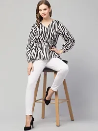 Kulfi Women's Animal Zebra Print Top-thumb4