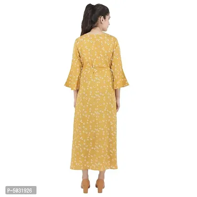 Women Cotton Printed A-Line Maxi Dress-thumb4