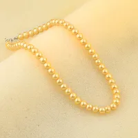 Women's Party Wear Brass Pearl Necklace-thumb2