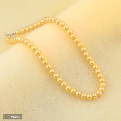 Women's Party Wear Brass Pearl Necklace-thumb3