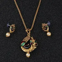 Alluring Golden Base Metal Women Jewellery Set-thumb3