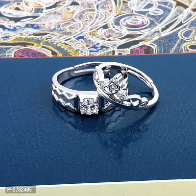 Trendy Designer Alloy Couple Ring Combo-thumb3