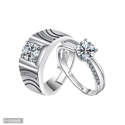 Trendy Designer Alloy Couple Ring Combo
