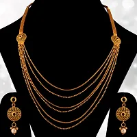 Traditional Necklace Muilti Layers Crystal Jewellery For  Women And Girls-thumb1