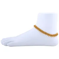 Women's Multicoloured Brass Anklet (1 Pair)-thumb1