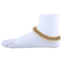 Women's Multicoloured Brass Anklet (1 Pair)-thumb1