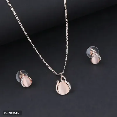 Delicated Party Wear Pendant Set For Women and Girls-thumb2