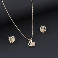 Stylish Delicate Party Wear Pendant Set For Women and Girls-thumb1