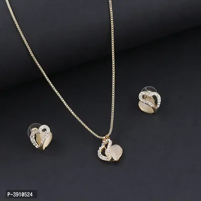 Stylish Delicate Party Wear Pendant Set For Women and Girls-thumb2