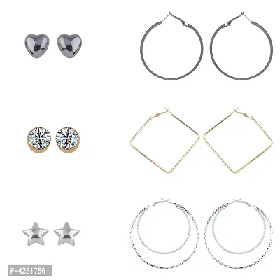 Trendy Alloy American Diamond Earrings For Women-thumb5