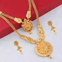 Designer Gold Plated Long Jewellery Set For Women(2 Sets)-thumb2