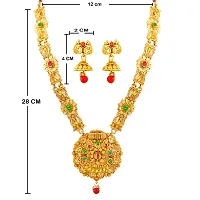 Gold Plated Traditional Designer Necklace Jewellery Set For Women's-thumb4