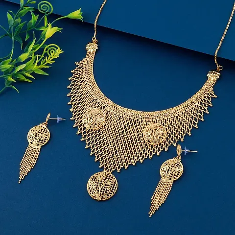 Traditional Gold Plated Alloy Jewellery Set