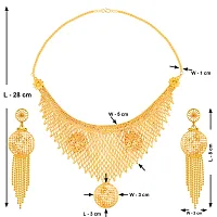Exculisve Gold Plated Designer Necklace Jewellery Set For Girls Women-thumb3
