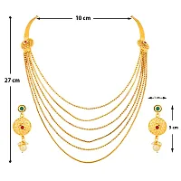 Gold Plated Traditional Necklace Set Jewellery Set For Women-thumb3